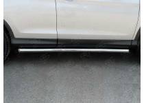 Пороги труба d63 (вариант 1) для Honda CRV (2015-)