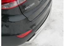 Защита заднего бампера d63/42 для Hyundai IX35 (2009-2015)