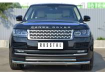 Защита переднего бампера двойная d63/42 для Land Rover Range Rover (2012-)