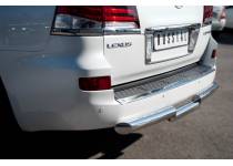 Защита заднего бампера d76 для Lexus LX570 (2012-2014)
