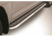 Пороги труба с листом d57 для Lexus RX 270/350/450h (2013-)