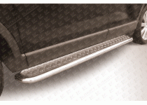 Пороги труба с листом d57 для Mazda CX-9 (2009-)