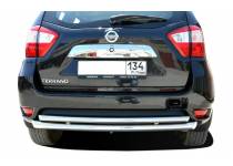 Защита заднего бампера двойная d60/42 для Nissan Terrano (2014-)