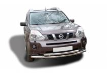 Защита переднего бампера двойная d60/60 для Nissan X-Trail (2007-2011)