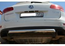 Защита заднего бампера d60 для Volkswagen Touareg (2010-2013)