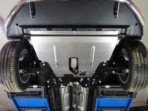 Комплект защит картера, заднего редуктора, бака алюминий, 4 мм для Jeep Renegade 4WD (2015-)