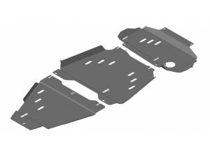 Защита двигателя, КПП, разд. коробки 3 мм, сталь для Nissan Pathfinder (2010-2014)