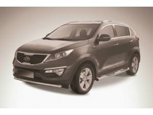 Защита переднего бампера d57 на Kia Sportage (2010-2013)