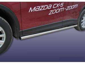 Пороги труба d57 на Mazda CX5 (2012-)