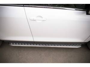 Пороги труба с листом d42 на Mazda CX-7 (2010-2012)