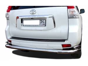  Защита заднего бампера увеличенная угловая d76/42 на Toyota Land Cruiser 150 (2010-2013)