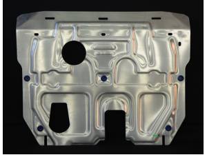 Защита картера двигателя и КПП алюминий 4 мм на Hyundai Santa Fe (2012-)