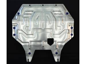 Защита картера двигателя и КПП алюминий 4 мм на Mitsubishi Outlander (2012-2013)