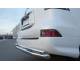 Защита заднего бампера двойная d63/42 на Lexus GX460 (2014-)