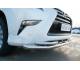 Защита переднего бампера двойная d63/42 на Lexus GX460 (2014-)