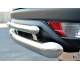 Защита заднего бампера двойная d76/42 на Mitsubishi Pajero Sport (2013-)